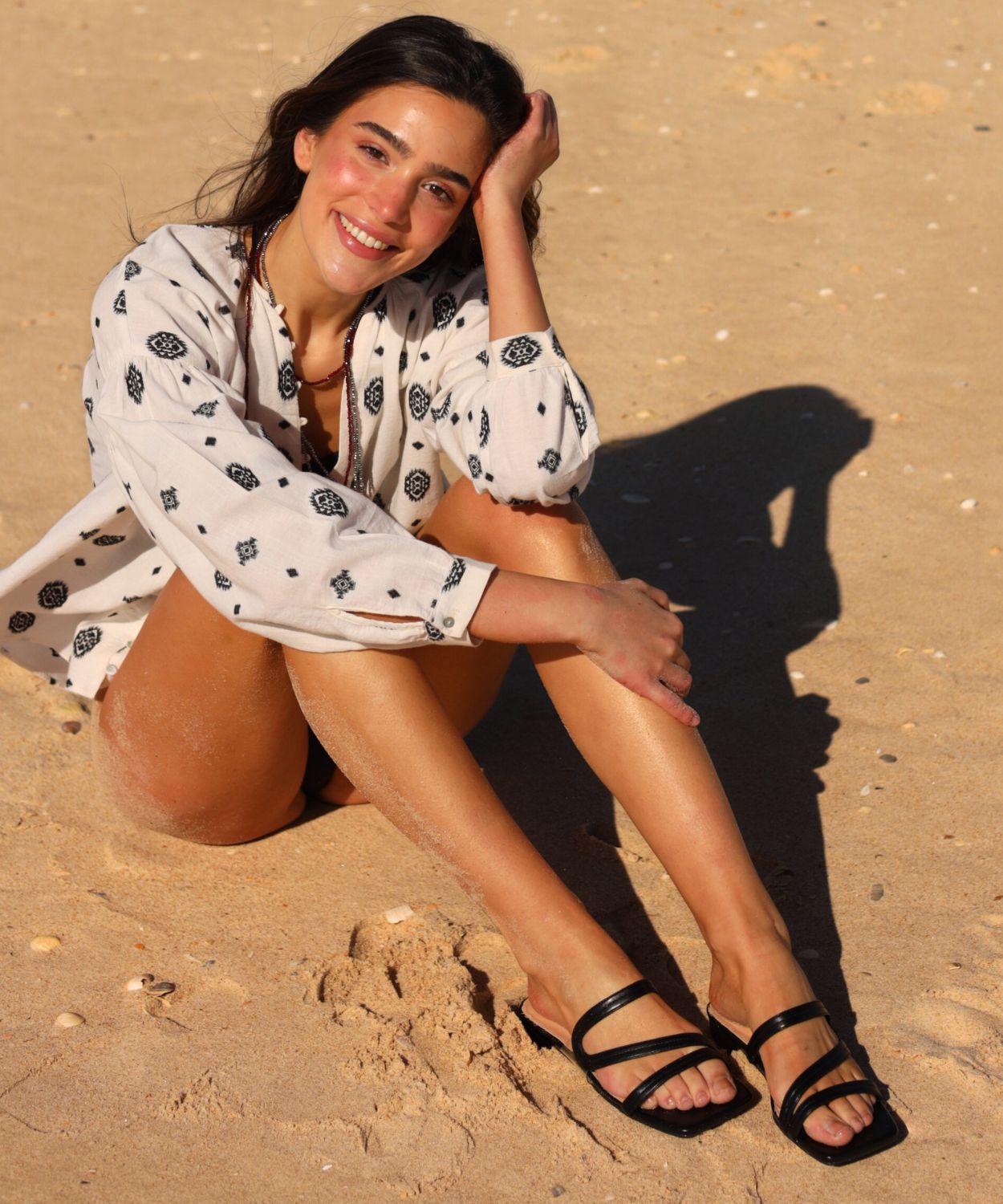 Sandalia tac&oacute;n bajo image number null